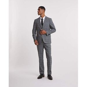 Jacamo Blue Check Regular Fit Suit Trouser Blue 40R male