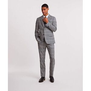 Jacamo Grey Check Regular Fit Suit Trouser Grey 42R male