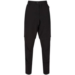 Regatta Highton Zip Off Trousers 32ins Black 38 male