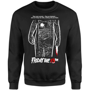 Original Hero Friday the 13th Classic Poster Mono Sweatshirt - Black - L - Black