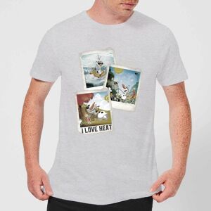 Disney Frozen Olaf Polaroid Men's T-Shirt - Grey - 5XL