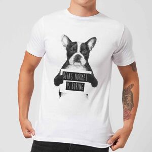 Balazs Solti Being Normal Is Boring Men's T-Shirt - White - M - White