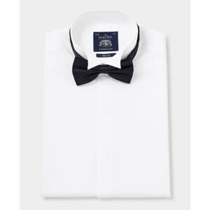 Savile Row Company White Wing Collar Slim Fit Dress Shirt - Double Cuff 15 1/2