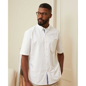 Savile Row Company White Short Sleeve Oxford Shirt M - Men