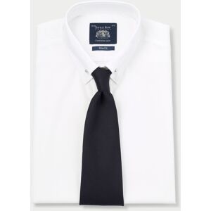 Savile Row Company White Poplin Slim Fit Shirt 15 1/2