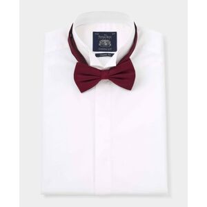 Savile Row Company White Wing Collar Marcella Bib Front Classic Fit Double Cuff Evening Shirt 15