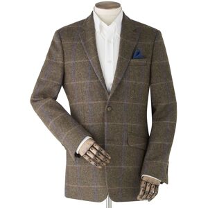 Savile Row Company Blue Green Check Wool Jacket 40