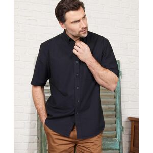 Savile Row Company Dark Navy Classic Fit Short Sleeve Oxford Shirt M - Men
