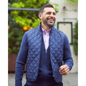 Savile Row Company Navy Quilted Gilet XXXL - Men