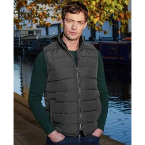 Savile Row Company 100% Recycled  Dark Grey Quilted Gilet  XXL - Men