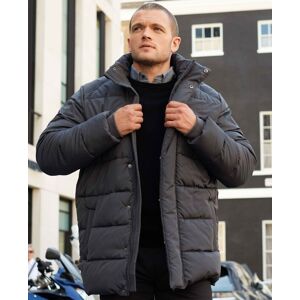 Savile Row Company 100% Recycled Dark Grey Puffer Jacket L - Men