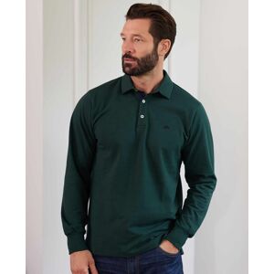 Savile Row Company Dark Green Long Sleeve Polo Shirt XL - Men