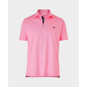 Savile Row Company Pink Cotton Short Sleeve Polo Shirt XXL - Men