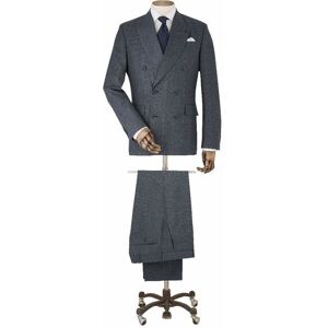 Savile Row Company Grey Check Double-Breasted Suit - Men