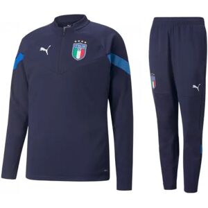 Puma , Italy 1/4 Zip Coach Track Suit Senior 2022/2023 ,Blue male, Sizes: S