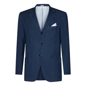 Kiton , Kiton Jackets Blue ,Blue male, Sizes: S, L