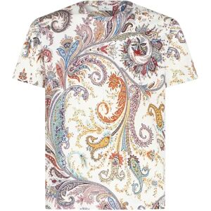 Etro , Etro T-shirts and Polos White ,Multicolor male, Sizes: S