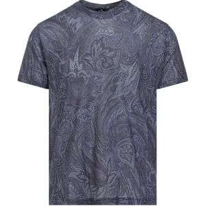 Etro , Blue Paisley Print T-Shirt ,Blue male, Sizes: S, M, L, XL