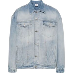 Vetements , Denim Jacket ,Blue male, Sizes: L, M