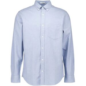 Gant , Blue Long Sleeve Shirts ,Blue male, Sizes: L