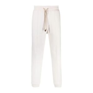Brunello Cucinelli , White Drawstring Trousers ,White male, Sizes: M
