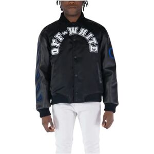 Off White , Oversize Baseball Jacket ,Multicolor male, Sizes: L, M