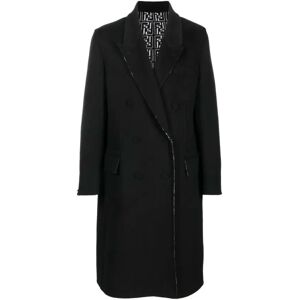 Fendi , Double-Breasted Sleeve Coat ,Black male, Sizes: S, M, L