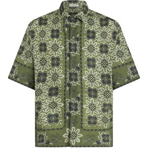 Etro , Green Medallion Print Bowling Shirt ,Multicolor male, Sizes: M, XL, L