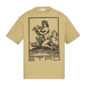 Etro , Printed T-shirt ,Green male, Sizes: M, L, XL, S