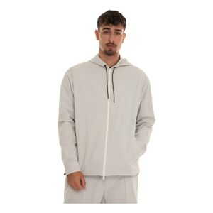 Boss , High-Tech Sweatshirt with Hood ,Gray male, Sizes: L, 2XL, S
