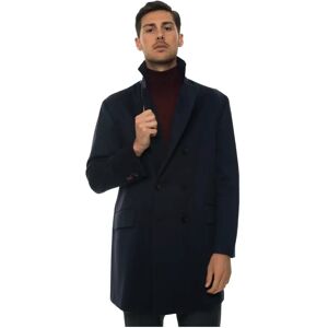 Kiton , Double-Breasted Coat ,Blue male, Sizes: M, L, XL