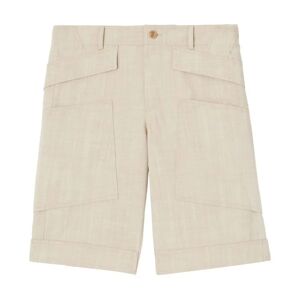 Burberry , Wool Patch Bermuda Shorts ,Beige male, Sizes: L, M