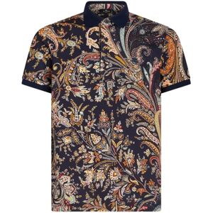 Etro , Etro T-shirts and Polos Blue ,Multicolor male, Sizes: S, M