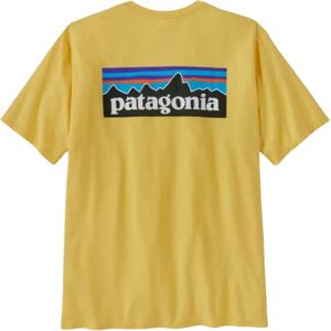 Patagonia , Eco-Friendly Logo Tee ,Yellow male, Sizes: L, M, S