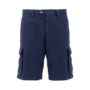 Brunello Cucinelli , Colorful Bermuda Shorts ,Blue male, Sizes: 2XL