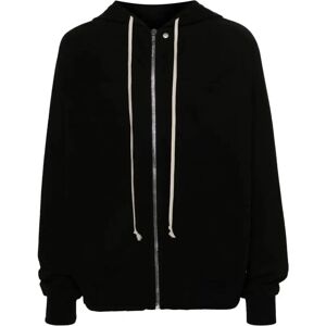 Rick Owens , Black Cotton Hooded Coat ,Black male, Sizes: 2XL, M, S, XL