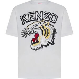 Kenzo , Fe55Ts1874Sg Short Sleeve T-Shirt ,White male, Sizes: S, M, 2XL, L