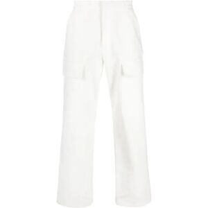 SKY High Farm , High-Waisted White Denim Trousers ,White male, Sizes: M, S