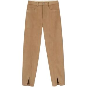 Nanushka , Tibes Spilt Hem Trousers ,Brown male, Sizes: S