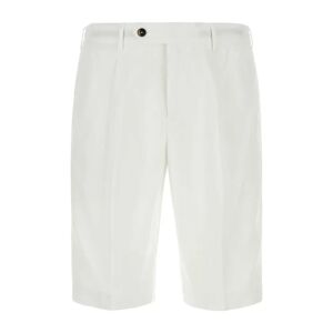 PT Torino , White Lyocell Bermuda Shorts ,White male, Sizes: 3XL