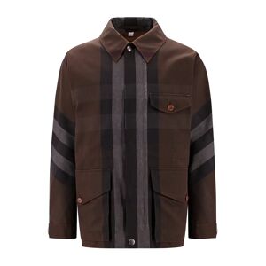 Burberry , Brown Ss23 Jackets & Coats ,Multicolor male, Sizes: L, M