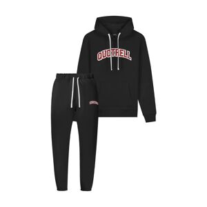 Quotrell , University Hooded Tracksuit for Men ,Black male, Sizes: S