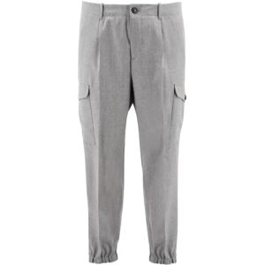 Brunello Cucinelli , Trousers Me226H0640_C272 ,Gray male, Sizes: 2XL