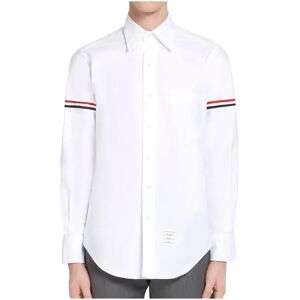 Thom Browne , White Oxford Shirt Ss23 Style ,White male, Sizes: L, XL