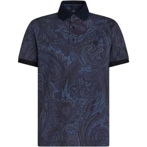 Etro , Etro T-shirts and Polos Blue ,Blue male, Sizes: S