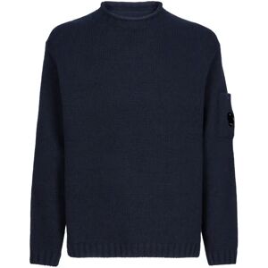 C.p. Company , Blue Raw Cut Wool Turtleneck ,Blue male, Sizes: 4XL, 3XL