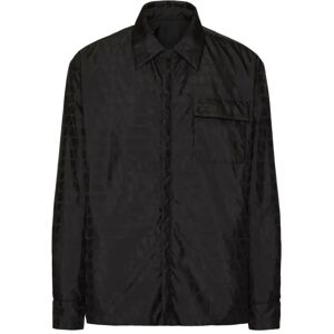 Valentino Garavani , Reversible Nylon Jacket with Iconographe Motif ,Black male, Sizes: S, M