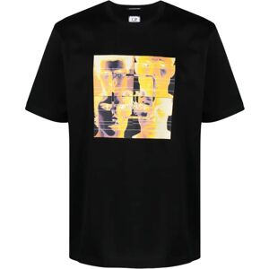 C.p. Company , Metropolis Nero Print T-shirt ,Black male, Sizes: 2XL, L, XL, M