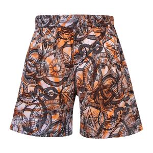 Aries , Graphic-print shorts ,Brown male, Sizes: L, M, S