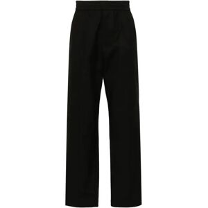 Valentino Garavani , Cotton Trousers with Elasticated Waist ,Black male, Sizes: S, M